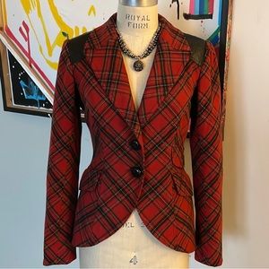 Beautiful Plaid SMYTHE equestrian blazer